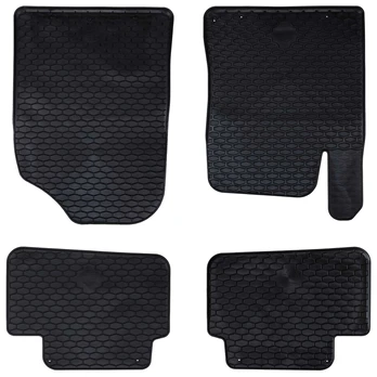 Automobilių kilimėlis 4 pcs Juoda TPE
