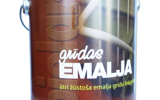 Grindų dažai BIOLAR, 2,4 l, pilkos sp., greitai džiūstantys