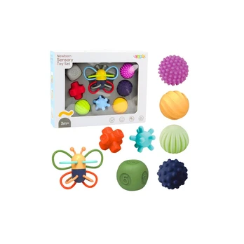 Set of Soft Sensory Balls Educational Butterfly 8pcs