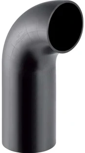 63 mm x 90° alkūnė juoda PEH Geberit