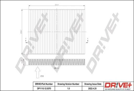 Filtras, salono oras Dr!ve+ DP1110.12.0370
