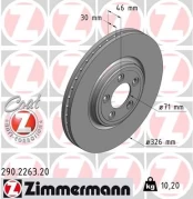 Stabdžių diskas ZIMMERMANN 290.2263.20 kaina