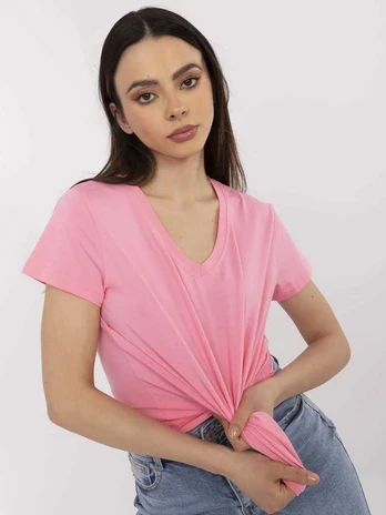 Basic Feel Good T-shirt-CLM-TS-1639.12-rožinė