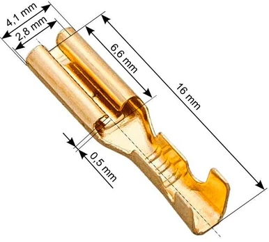 Blow Neizoliuota plokščia jungtis 2.8/16