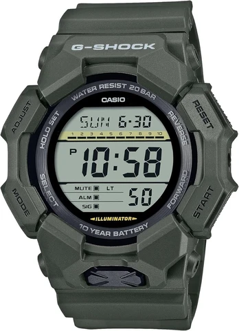 G-shock Casio Gd-010-3er klasikinis vyriškas laikrodis, apyrankė.