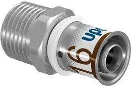 Coupling male 16x3/4" brass, Uponor