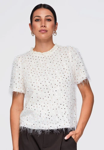 Palaidinė moterims Ombre OW-TS-E0089, smėlinė