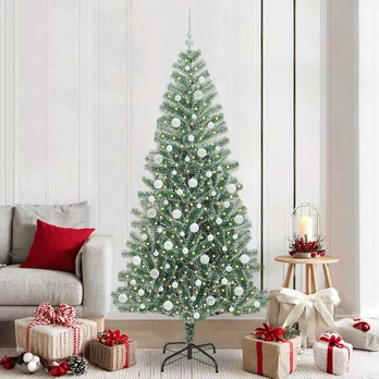 Dirbtinė Kalėdų Eglė Su Sniegu ir LED Šviesa 210 cm