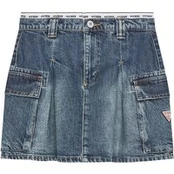 Guess Džinsinis sijonas J5RD07 D45E0 Mėlyna Regular Fit