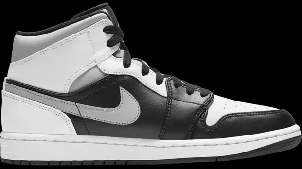 Air Jordan 1 Mid Baltas Shadow batai - 554724-073