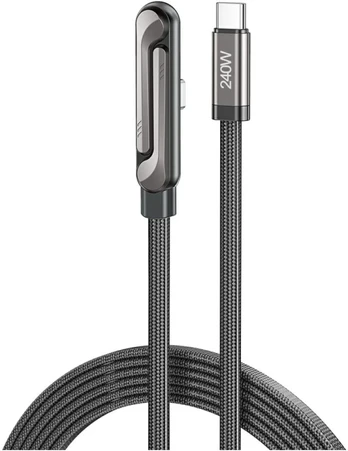 Cable with Stand AWEI CM-12C USB-C / USB-C Juodas