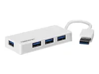 TRENDNET 4 prievadų didelės spartos USB 3.0 mini šakotuvas
