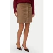 Vero Moda Mini sijonas Etta 10315342 Smėlio Regular Fit