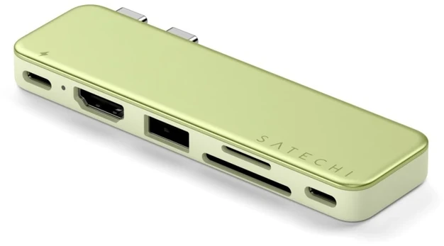 Satechi USB-C Snap Hub for MacBook Neo - Citrus