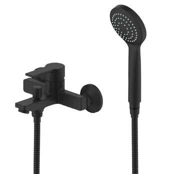Vonios maišytuvas, AQUALINE SMART BLACK, su dušo sistema