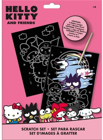 Kids Licensing Hello Kitty and Friends Scratch stationery set
