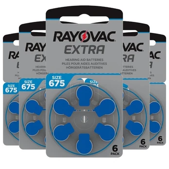 Rayovac Extra Advanced 675 (PR44) baterijos klausos aparatams, 30 vnt.
