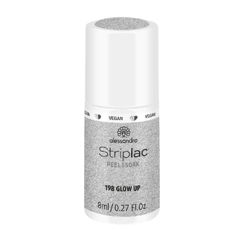Alessandro STRIPLAC PEEL OR SOAK nagų lakas GLOW UP 8 ml