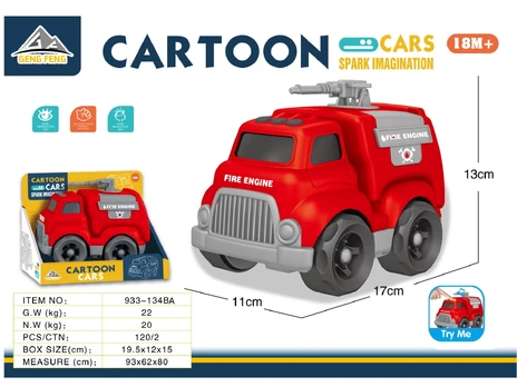 Fire Department Vehicle with Lights and Sounds Function