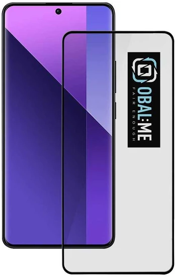 OBAL:ME 5D Glass Screen Protector for Xiaomi Redmi Note 13 Pro+ 5G Juodas