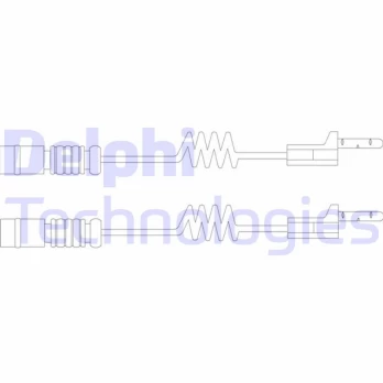Įspėjimo kontaktas, stabdžių trinkelių susidėvėjimas DELPHI LZ0144