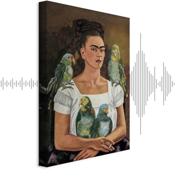 Paveikslas Frida Kahlo - Aš ir mano papūgos