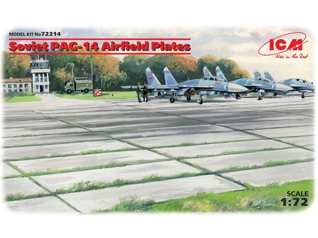 Sovietinės PAG-14 aerodromo plokštės 1/72 plastikinis modelis ICM