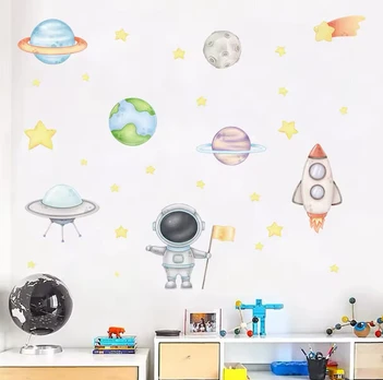 Vaikiškas interjero lipdukas sienoms Astronautas