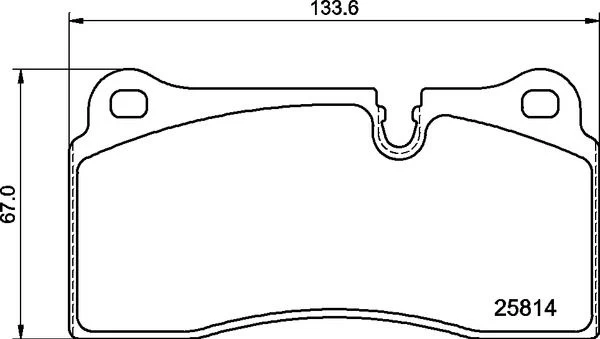 Stabdžių trinkelių rinkinys, diskinis stabdys BREMBO P 06 111