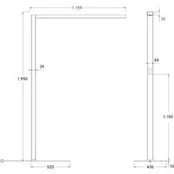 LED grindų šviestuvas "Bevon microprism direct/indirect