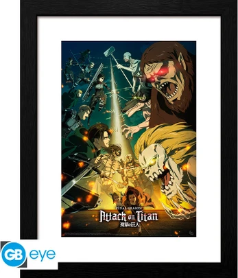 Abysse Attack On Titan - S4 Key Art 3 - Framed Print