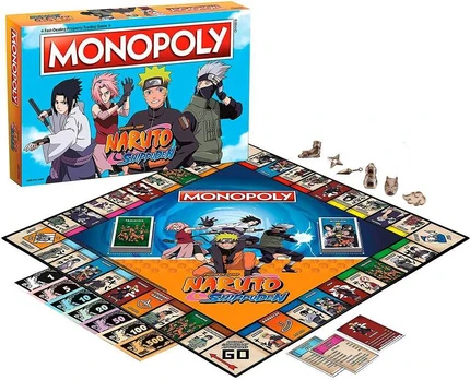 Eleven Force Spanish Naruto Shippuden monopoly game