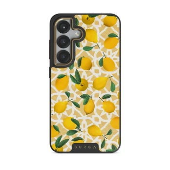Lemon Juice - Samsung Galaxy S25 Plus Case, Elite Dark (Magnetic) / Gold