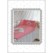 Bedding set - 6  parts - 120/90/160 - CYRKOWY KOT - PINK *** kaina