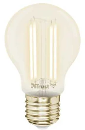Trust Computer Products Trust 71300, Smart bulb, Metallic, Transparent, Wi-Fi, LED, E27, Multi