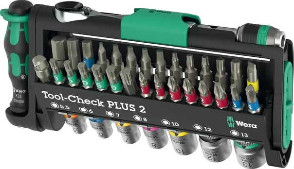Kit: socket bits | hex key,slot,Torx®,Torx® with protection