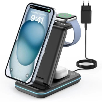 3 viename Iphone belaidis įkroviklis