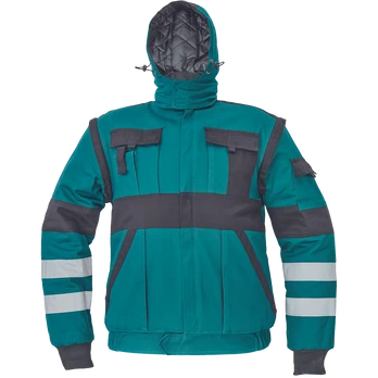 Darbinis švarkas vyrams Cerva Max Winter RFLX, juoda/žalia, 60 dydis