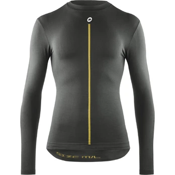Assos Spring Fall P1 LS vyriški apatiniai marškinėliai | Anthracite Grey, II