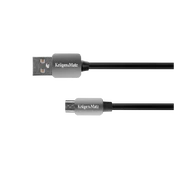 USB - "micro USB" kištukinis laidas 1,0 m Kruger&Matz kaina
