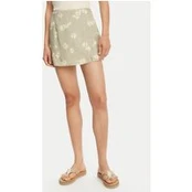 RVCA Mini sijonas Reform 23B141501 Žalia Regular Fit