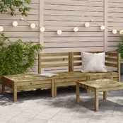 Trivietė sodo sofa, impregnuota pušies mediena kaina