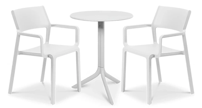Lauko baldų komplektas TRILL/SPRITZ 2+1, Bianco