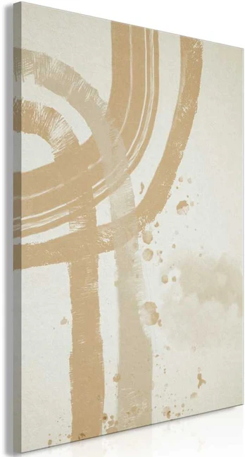 Artgeist Paveikslas - rusvai gelsvas Minimalism (1 Part) Vertical
