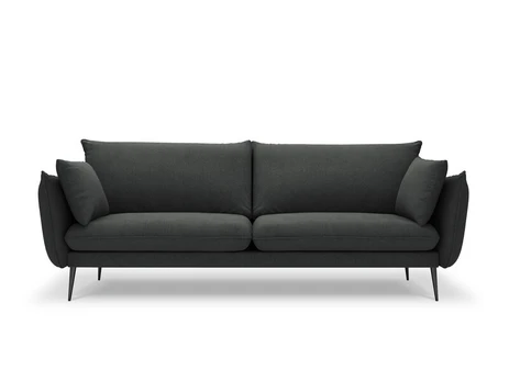 Keturvietė sofa Milo Casa Elio, tamsiai pilka
