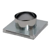 Oro įsiurbimo adapteris D100, 17 cm x 17 cm, plienas, pilka kaina