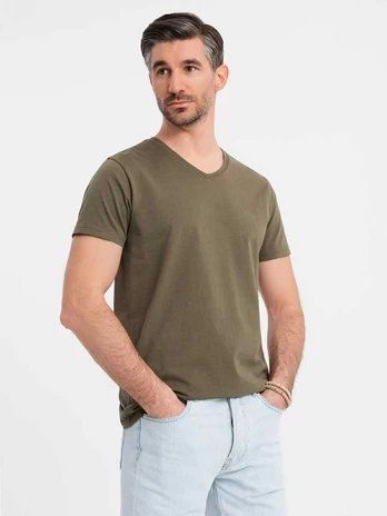 t-shirt for men - dark olive