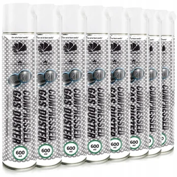 8x Aabcooling Suspaustas Oras 600ml, Valymo Priedelis 15cm