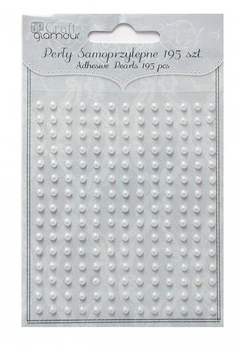Lipnūs perlai 3mm 195vnt.balta