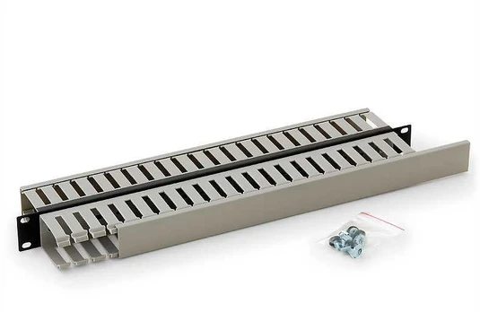 TRITON Triton 19" panel 1U with 2x cable trunking